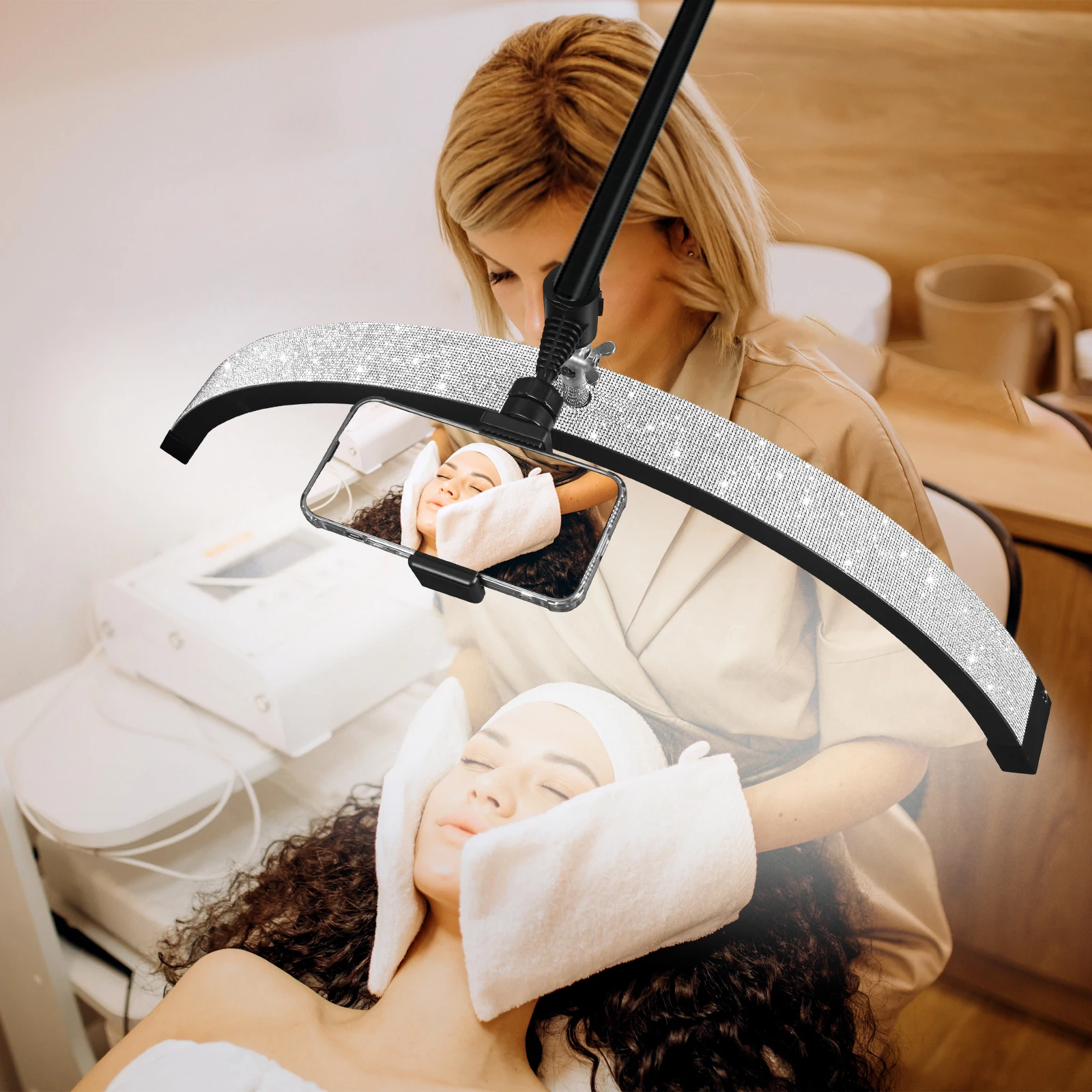 Fosoto 40 W LED-Halbmondlampe zur Wandmontage, Fülllicht, LED-Deckenleuchte für Barbershop, Wimpern, Nagel, Schönheitssalon – Detail 7
