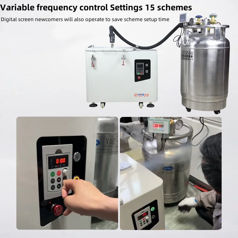 MITR Liquid Nitrogen Grinding Machine Nano Particle High Speed Planetary Ball Mill Laboratory Cryogenic Ball Mill