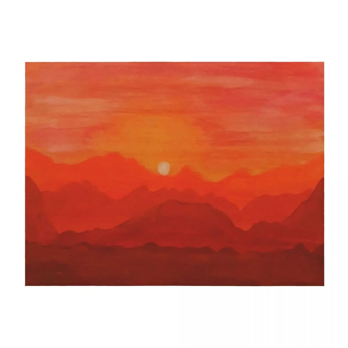 

Sunset Throw Blanket Kid'S Decorative Beds bed plaid Luxury Blankets