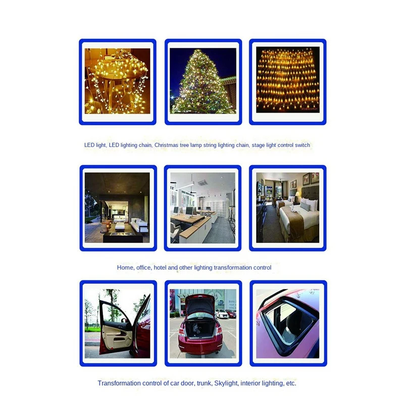 مرحل صغير لاسلكي RF مفتاح تحكم عن بعد ، مصباح LED ، جهاز إرسال جهاز استقبال صغير ، وحدة تحكم MHz ، DC 47 V-24V ، 1CH