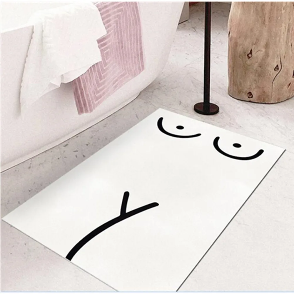 High Quality Creative Bath Mat Bathroom Bedroom Carpet Non-slip Mats Rug Shower Carpet for Bathroom Kitchen Bedroom Sofa Chair