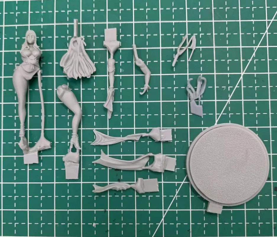 30mm Base Scale Resin Figure Assembly Model Kit Lost Princess Western Mirror Unassembled Unpainted N067