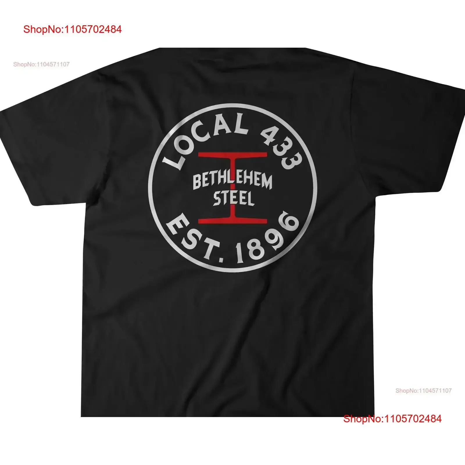 Ironworker T Shirt Bethlehem Steel Local 433 Union vintage Washed Breathable streetwear Top For Everyday Wear Soft Stretched