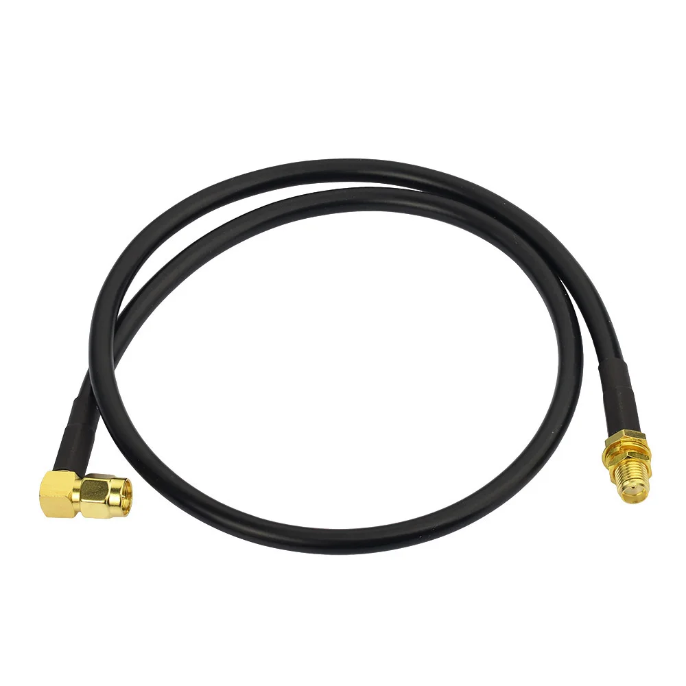 Superbat SMA-Stecker rechtwinklig auf Buchse RG58-Antennenkabel für Amateurfunk Kenwood BaoFeng Yaesu Vertex Standard Horizon