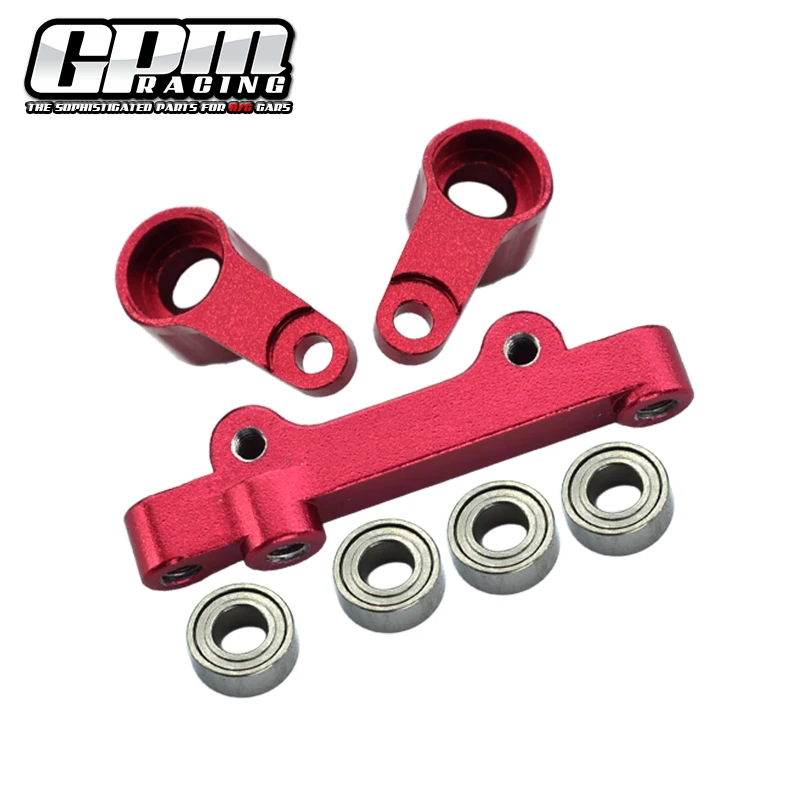 GPM アルミステアリングアセンブリ LOSI 1/18 Mini-T 2.0 1/16 Mini-B用