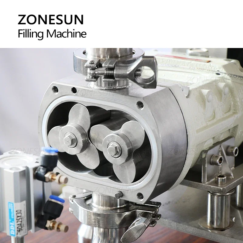 Zonesun ZS-DTGT900P Automatic Paste Filling Machine Viscous Liquid Filler Honey Cream Lotion Cosmetics Packaging