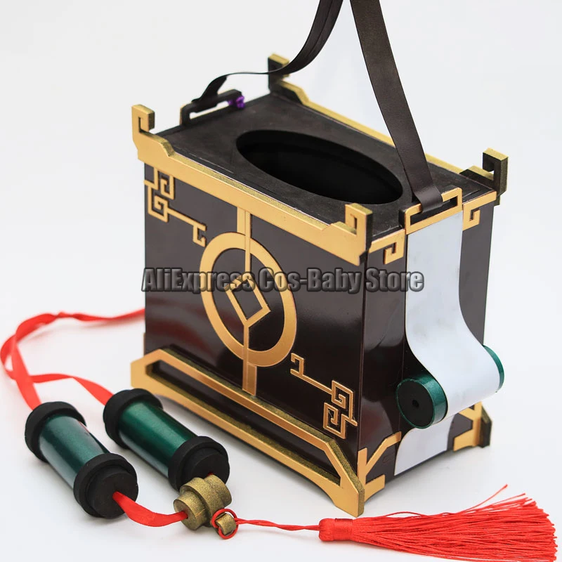 

Anime Genshin Yan Fei Props Accessories Cosplay Impact YanFei Box Reel Props Halloween Costume Party Roal Play Game Gifts