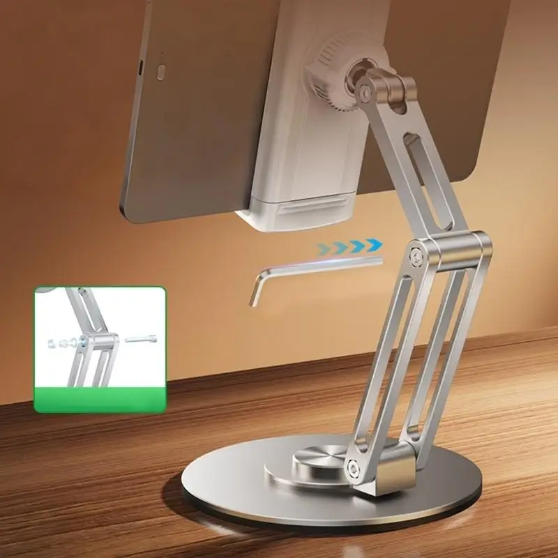 Tablet Stand Bracket Desk Adjustable Tablet Bracket Foldable 360 Degree