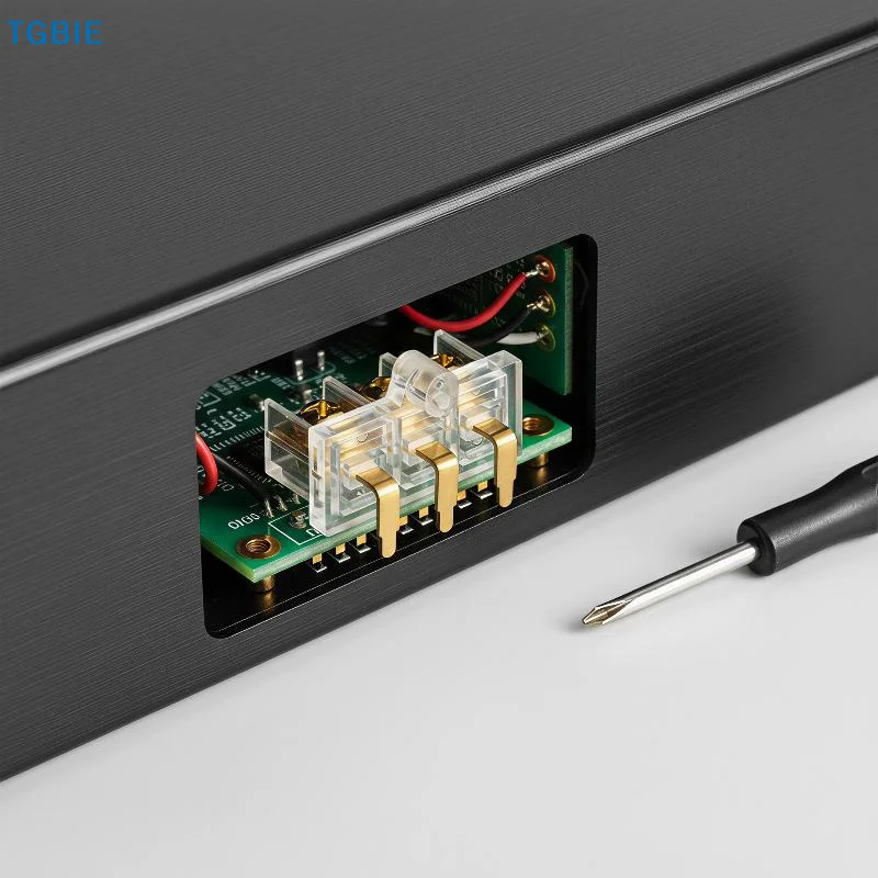 [TL]【TL】1/3/5PCS 3P Transparent Gold-Plated Terminal Block, 3-Pole Wire Clamp, Terminal Post Sunminds