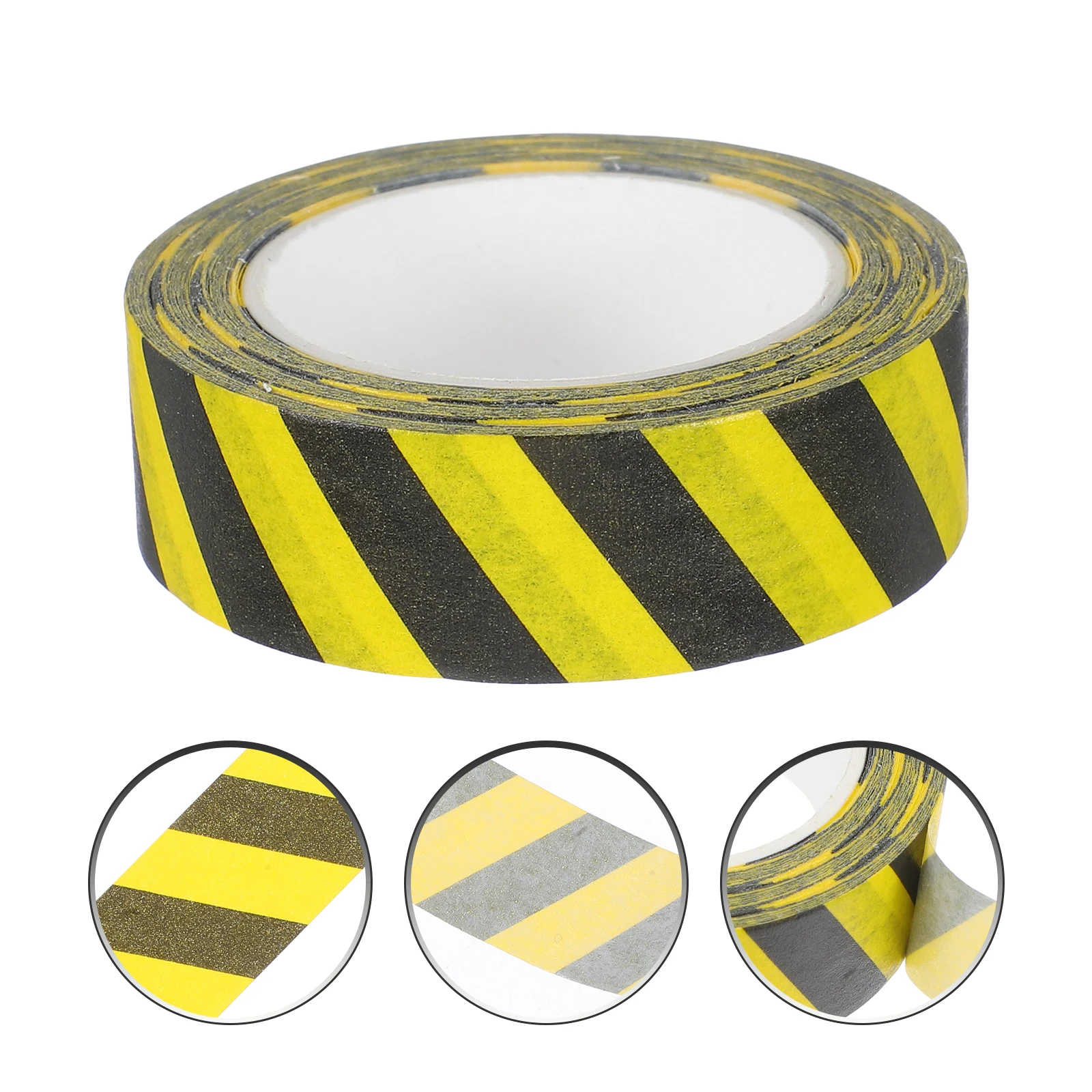 Ruban de signalisation micro-réfléchissant, mini-ruban de signalisation routière, design de signalisation miniature, autocollant de sol créatif, adhésif réutilisable