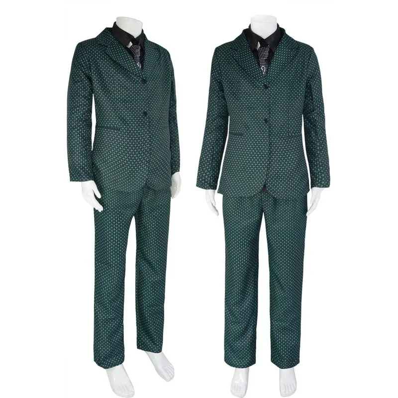 Gotham Sezon 5 Strój Cosplay Riddler Edward Nygma Kostium Halloween Boże Narodzenie Uniform