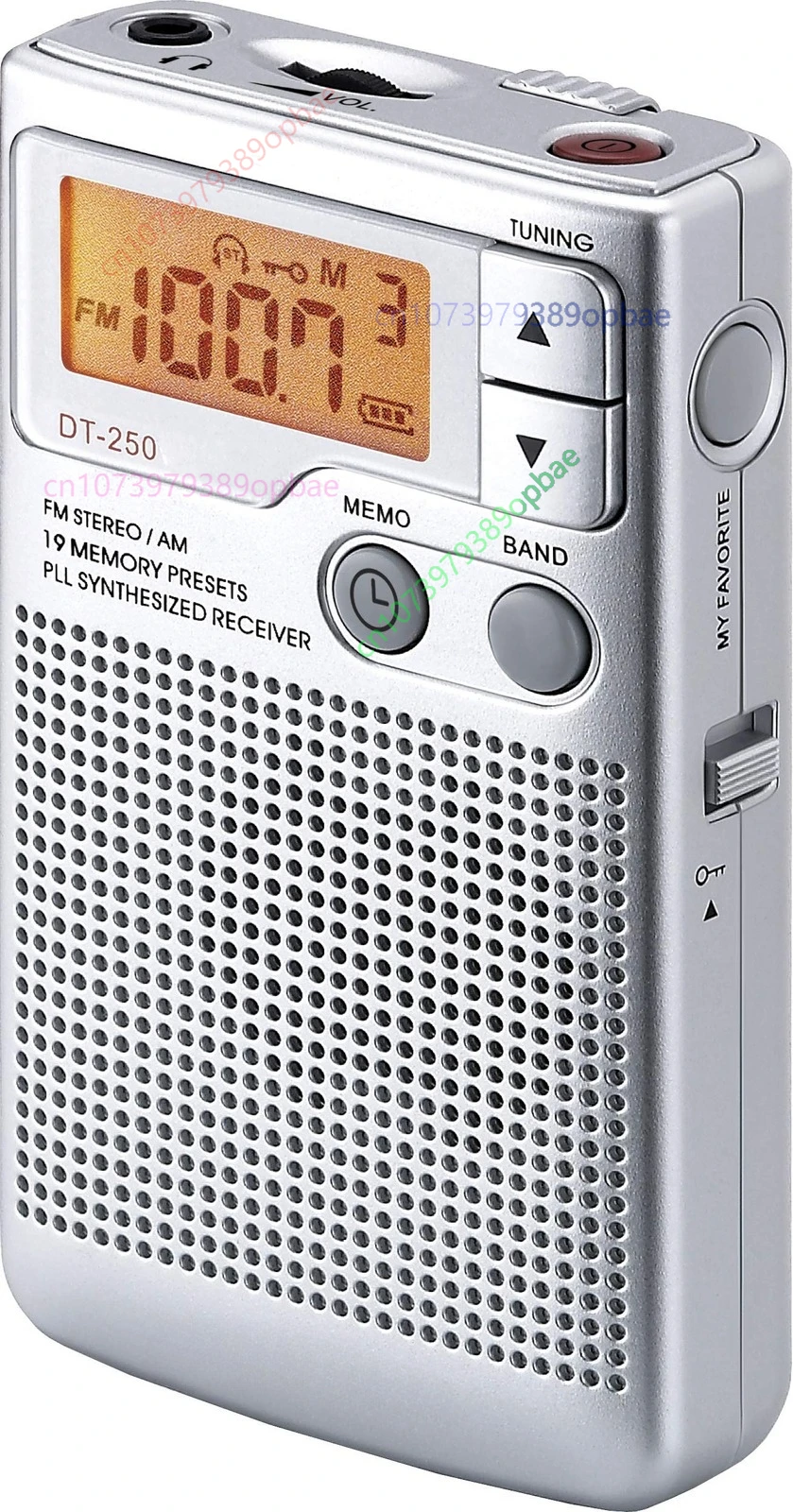 Radio AM/FM Portátil SANGEAN DT-250, Plateado