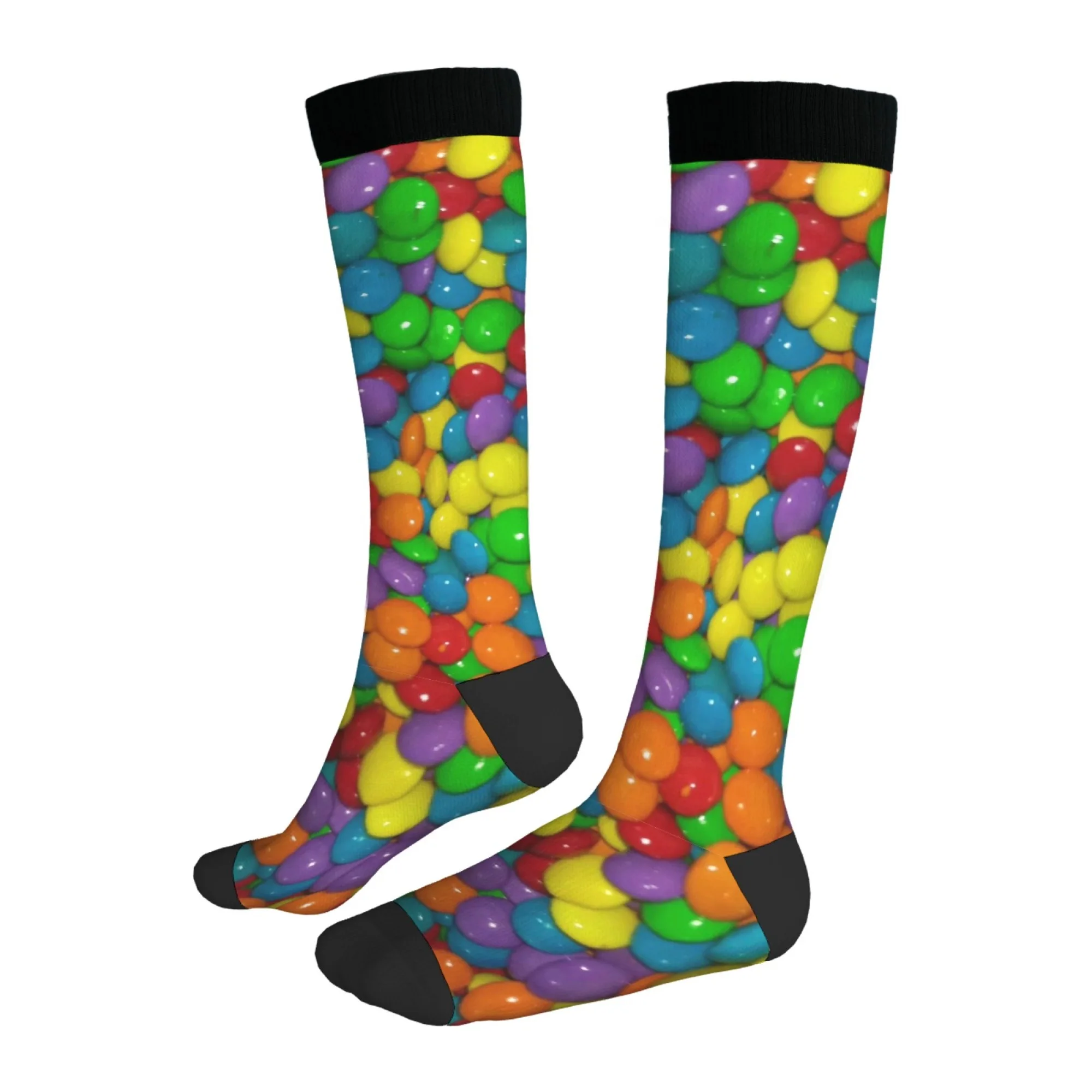 다채로운 사탕 양말 하라주쿠 스타일 미친 파티 거리 힙합 유행 스타킹 탄력있는 편안한 따뜻한 남여 공용 선물