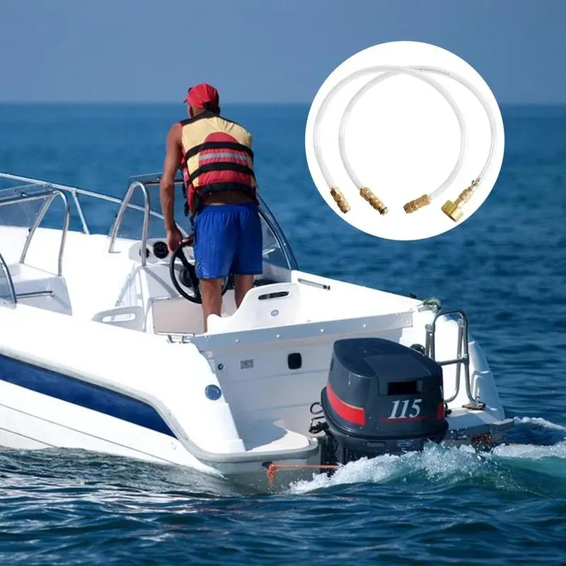 Barco portátil sangrar Kit, mangueira de enchimento de óleo Boat Fill Tube, tubos de sangramento transparentes, multifuncional flexível Marinha