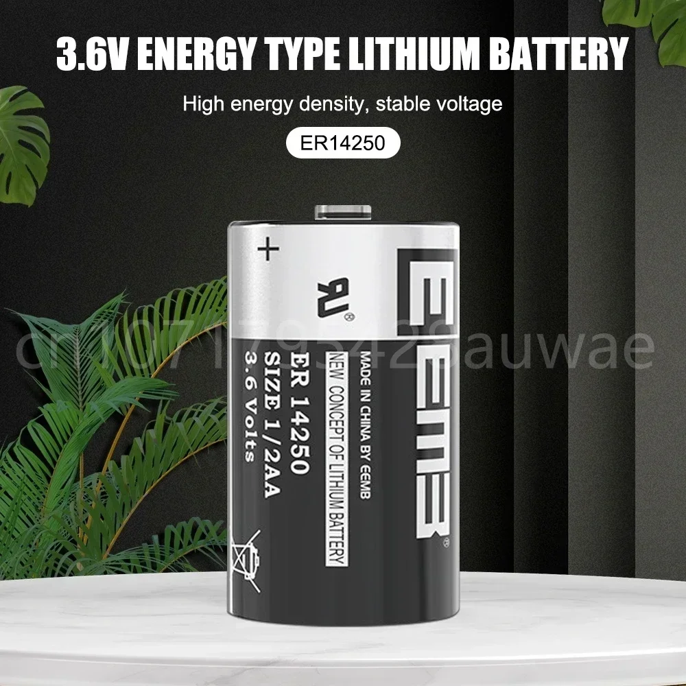 1PCS ER14250 ER 14250 CR14250 SL14250 1/2AA 3.6V 1200mAh PLC Industrial Lithium Battery Primary Battery for Camera