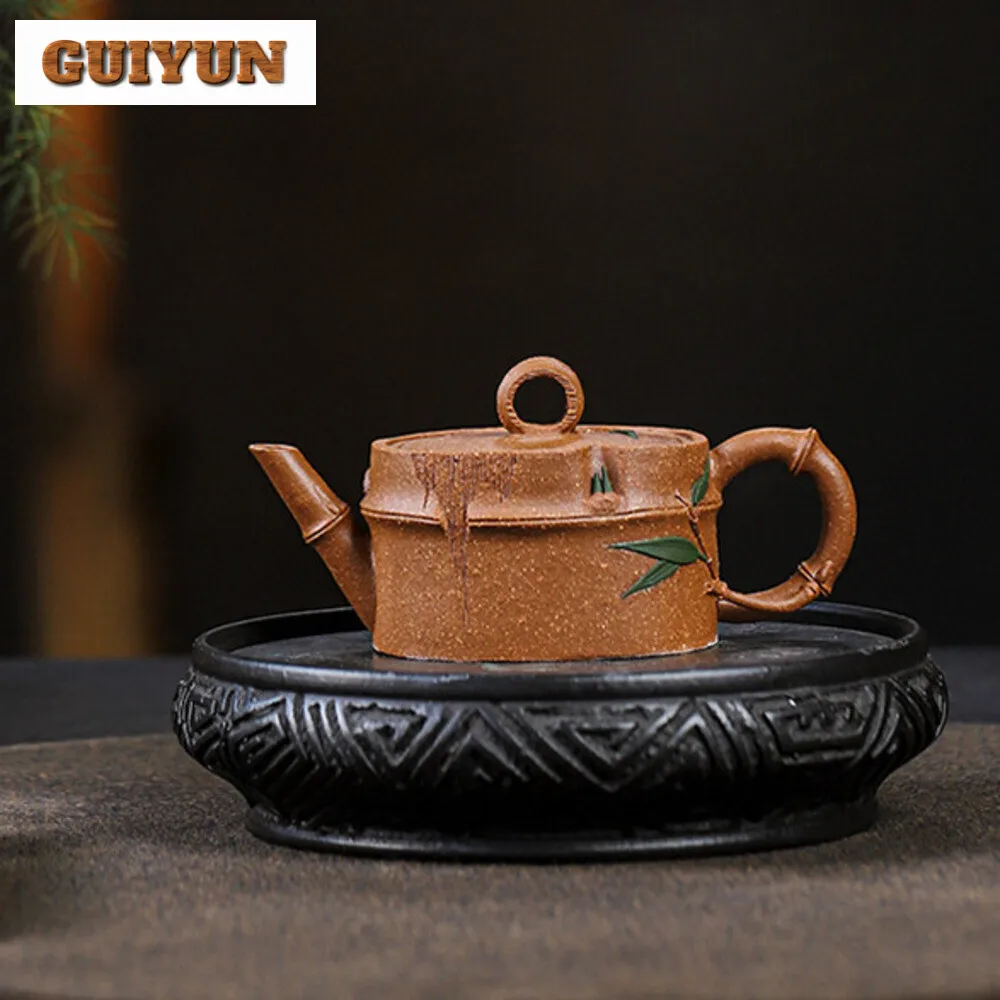 

70ML Traditional Yixing Purple Clay Teapots Handmade Pot Raw Ore Downhill Mud Kettle Chinese Zisha Tea Set Drinkware Craft Gift