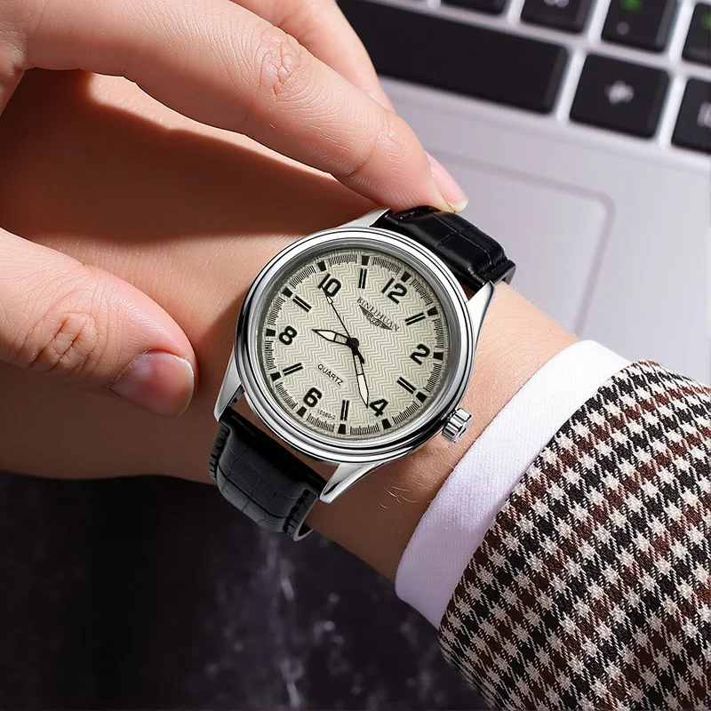 Reloj para Hombre, Reloj de Cuarzo Casual y Elegante para Negocios