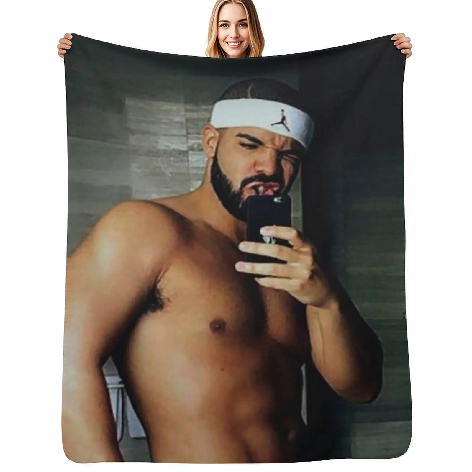 

Drake Shirtless Throw Blanket Hairys Luxury St decorative For Sofa Thin Blanket
