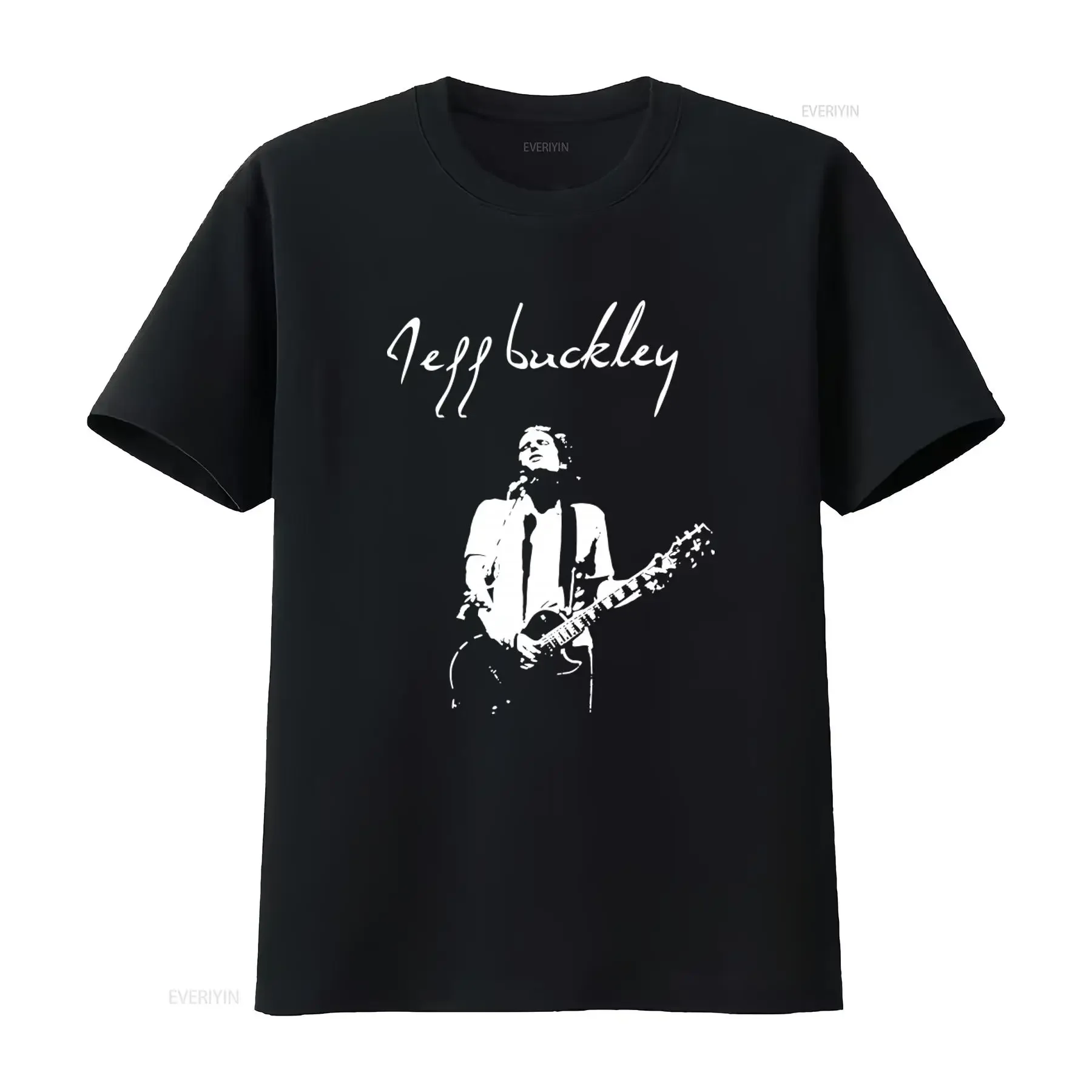 Camiseta Jeff Buckley Concert Folk Singer Tour disponível nos tamanhos S a 2XL, estilo vintage lavado, streetwear confortável com estampa gráfica masculina.