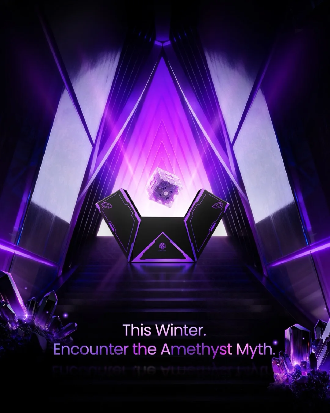 GAN16 Maglev MAX Winter Limited Edition Amyth Magnetic Magic Speed Maglev Winter Limited edition 3x3 Cube