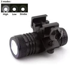 Tactical Mini latarka LED 11/20MM akumulator mała latarka pod wisząca lampa do polowania Camping Fishing