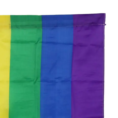 Polyester LGBT Flag 90x150cm 3x5FT Lesbian Flag UV Fade Resistant Gay Pride Flag Hangable Extra- for Indoor Outdoor