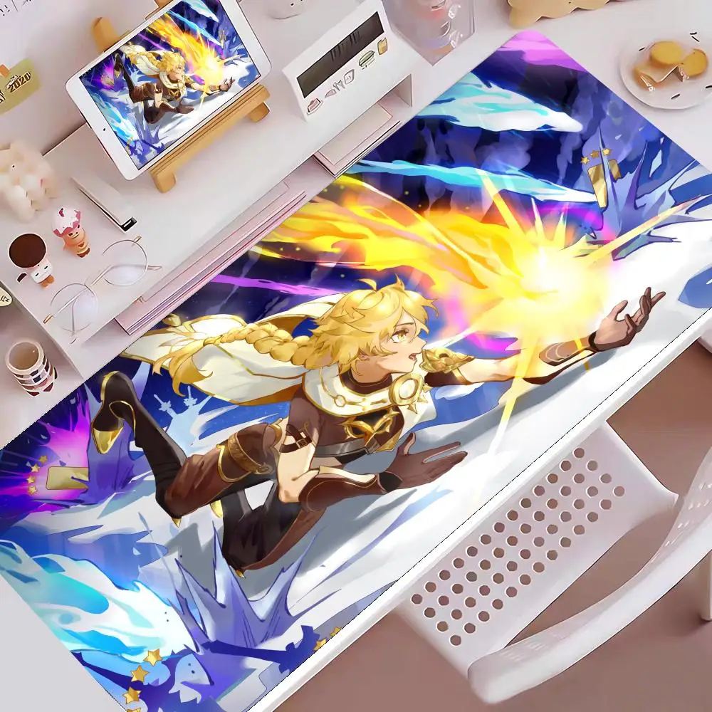 Genshin Impact Mouse Pad Cute HD Mousepad Pad Extended Gaming Keyboard  LargeMousepad 90x40cm XXL Gamer Mousepad