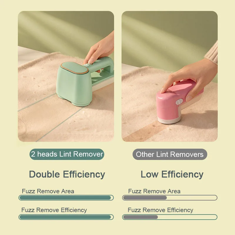 المهنية الكهربائية الوبر مزيل ثنائي رئيس النسيج ماكينة حلاقة 3 سرعات قابلة للشحن سترة الزغب آلة الحلاقة للملابس اثاث