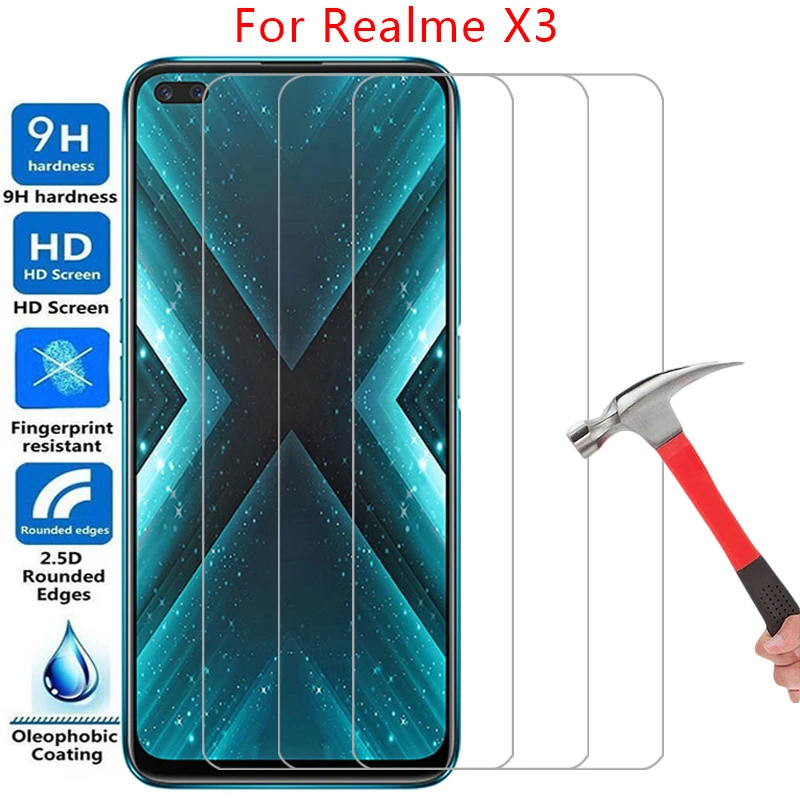 Custodia per telefono per realme x3 vetro temperato superzoom su realmex3 x 3 3x cover posteriore super zoom 360 realmi relme real me reali reame