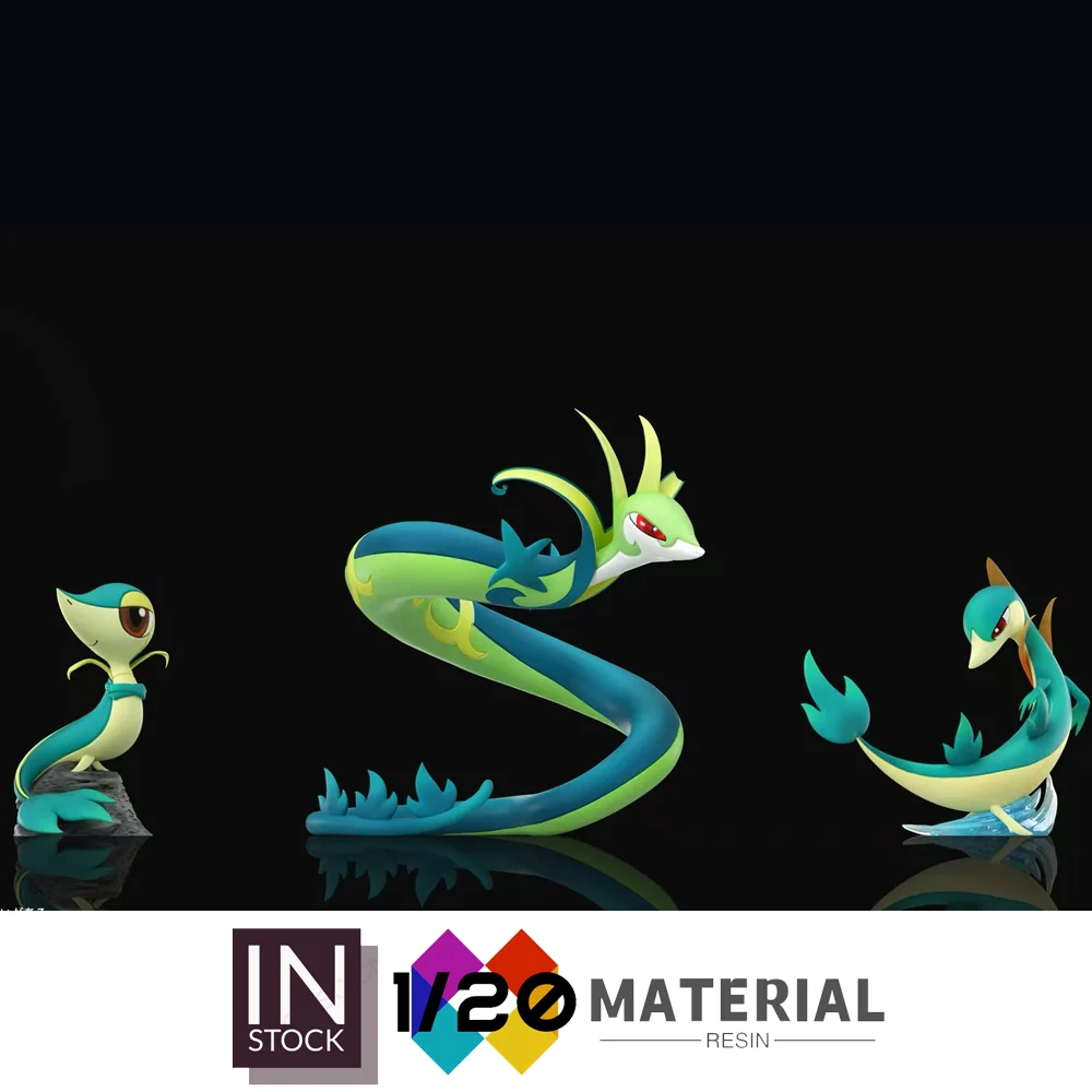 [Em estoque] Mundo em escala de resina 1/20 [WONDER] - Snivy & Servine & Serperior [Split RE-MENT]