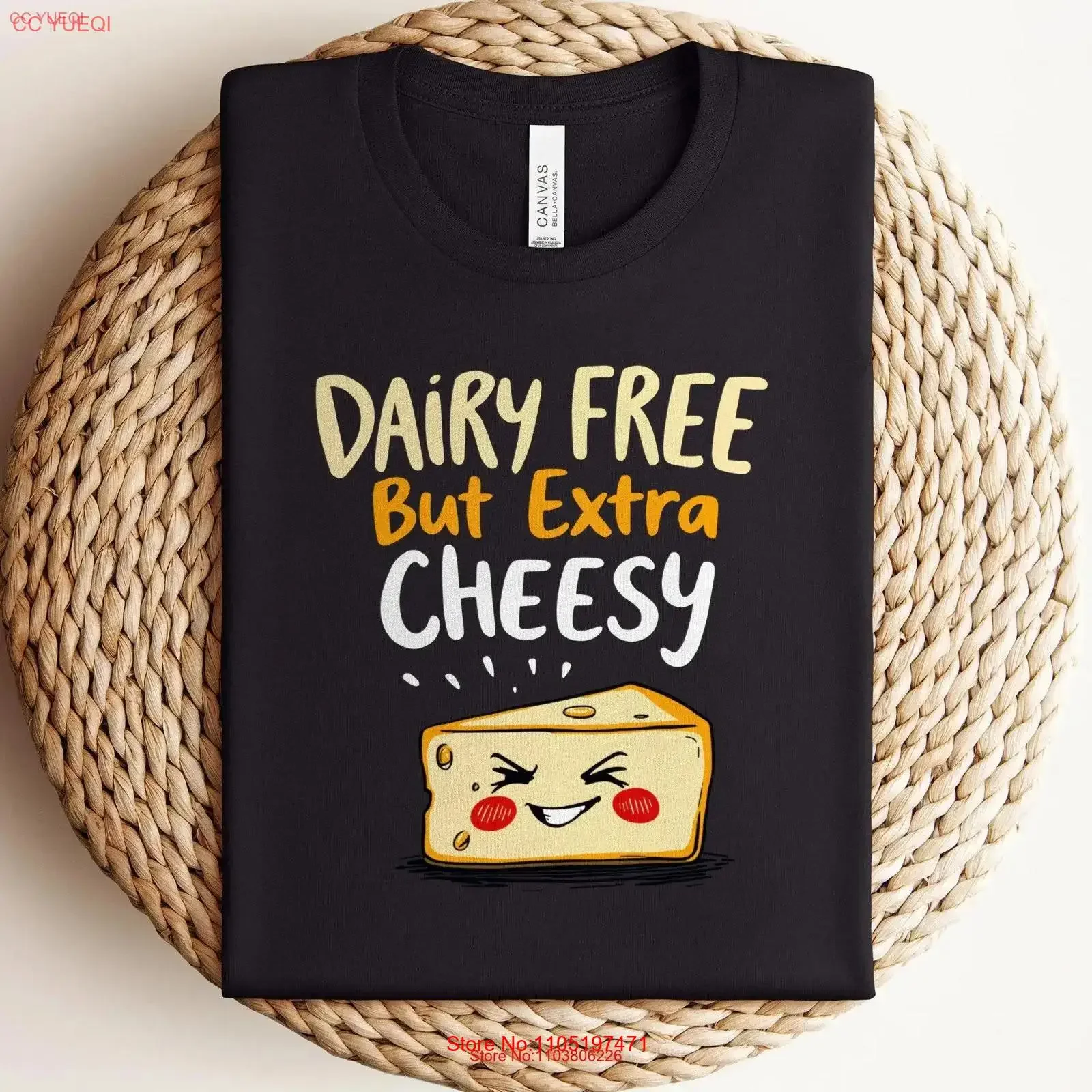 Camiseta divertida sin lácteos pero extra Cheesy, Idea humorística para amantes del queso vegano, Concientización sobre alergias, vintage, lavada, versátil, Unisex
