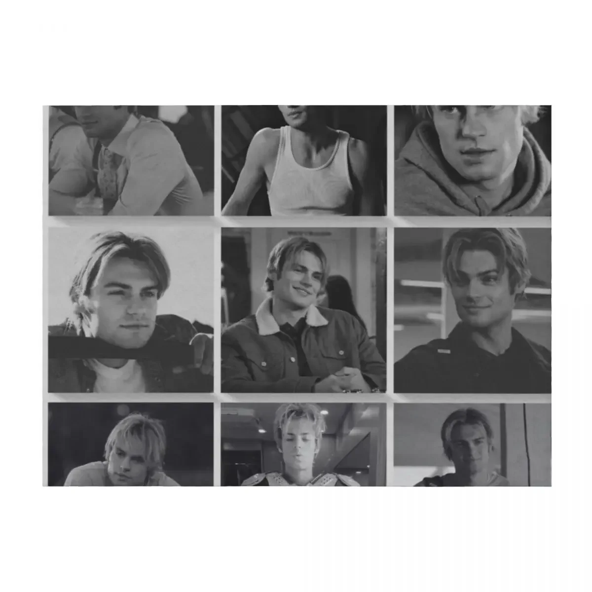 

Cole Walter Collage- Black and White- My Life with the Walter Boys Throw Blanket Thins Custom sofa bed Blankets