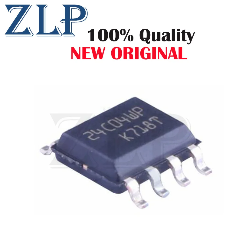 10ชิ้น M24C04-WMN6TP อิเล็กทรอนิกส์ชุด EEPROM หน่วยความจำ24C02WP SOP8 4Kb (512x8) I²C 400กิโลเฮิร์ตซ์900ns 8-SOIC ใหม่ดั้งเดิม