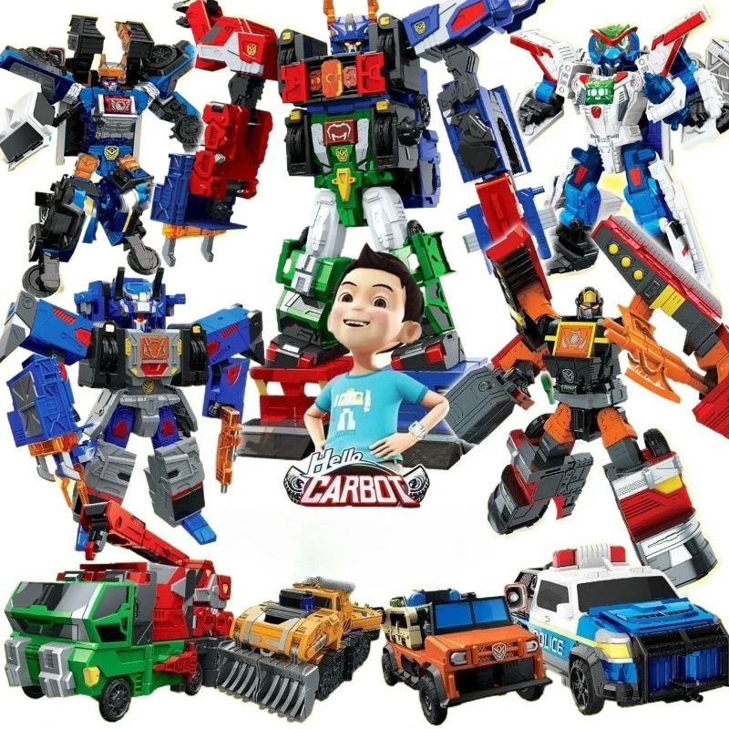 

2025 New Hello Carbot Deformation Plastic Model Kit Robot Toy 7''/17cm DIY Anime Figure Children's Toys for Boys Birthday Gifts