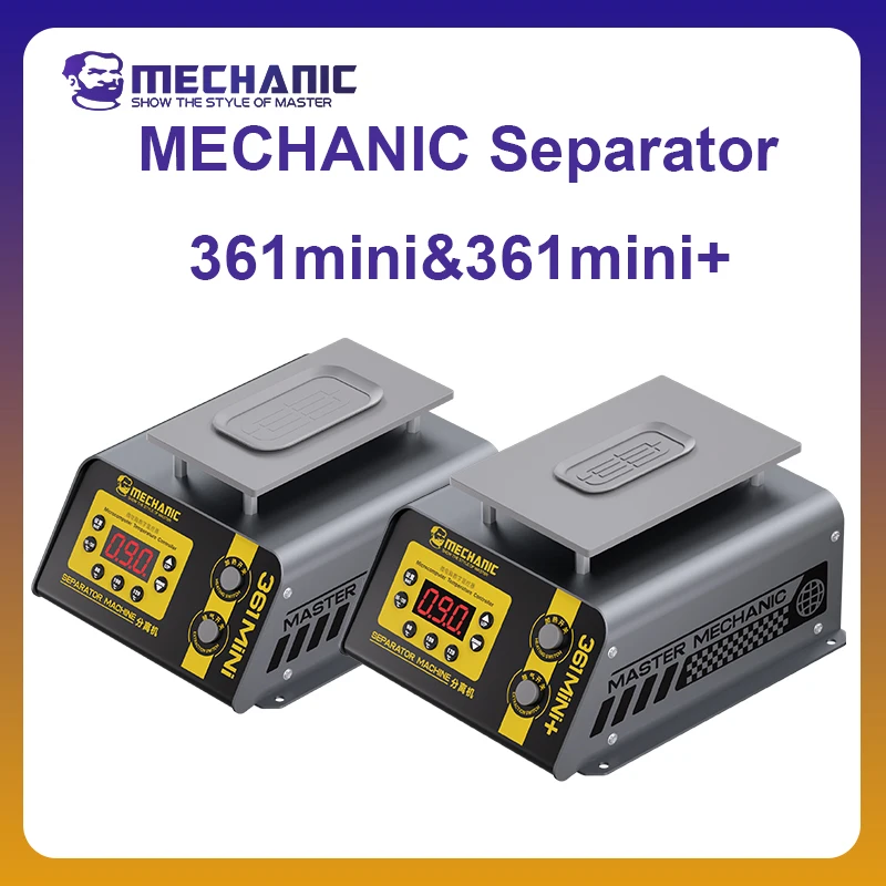 MECHANIC OFFICIAL Separator 361mini&361mini+ Back Glass Frame Bracket Flat & Curved Screen Adhesive Removal Separator Machine