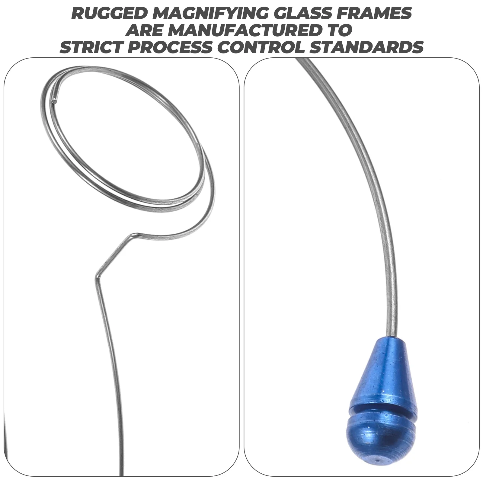 3-delig oculair stalen ring gereedschap bevestiging vergrootglas loep brace draad verstelbare houder rond