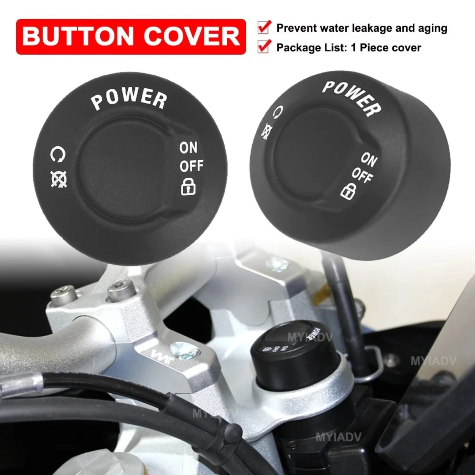 Motorcycle One-Key Start Switch Cover Boot Button Protective For BMW R1200 RT/RS F850GS F750GS R1250GS R1250RT F900R R1200GS ADV