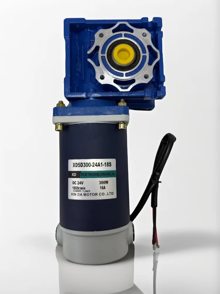 

Турбинный червячный двигатель постоянного тока 12В/24В RV30/40, 300Вт, самоблокирующийся редукторный двигатель с регулируемой скоростью, низкоскоростной двигатель для промышленного использования