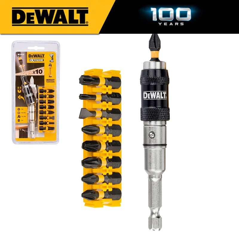 DEWALT تأثير سائق عمود مرن قضيب 1/2 مربع إلى 1/4 سداسية بت تمديد قضيب مستقيم إلى زاوية محول رقم 70518T