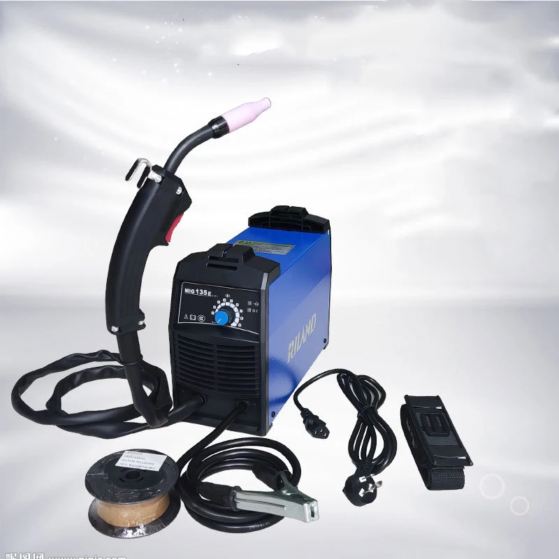 220V Airless Two-Shielded Welding Machine Mig-135E Portable Carbon Dioxide Gas Shielded Welding Machine All-In-One Machine