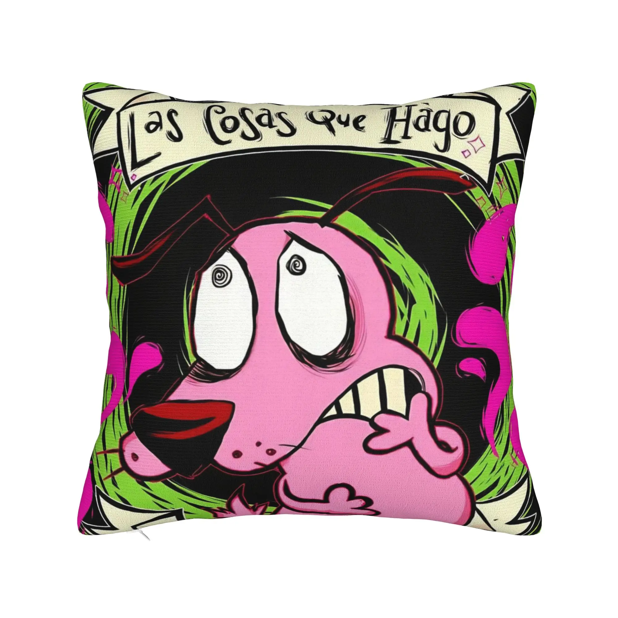 Courage the Cowardly Dog-D Pillow Covers Merch Soft Cushion Cover Decorations  Throw Pillow Case Cover Sofa Multi-Size