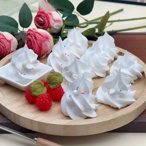 시뮬레이션 크림 아이스크림 케이크 모델 디저트 가게 실물 같은 아이스크림 장식 사진 소품 가짜 음식 모델 장식품