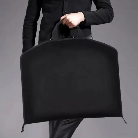1PC Dust proof coat cover for coats  A suit jacket with zipper and handle dust bag Travel clothing storage dust cover