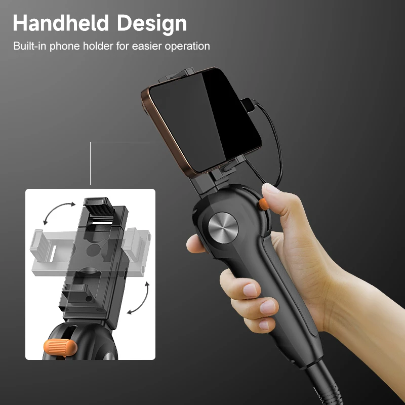 Two Way Articulating Endoscope Joystick TYPE-C 2-Way 360° Steering Camera Waterproof Inspection Borescope For Android/iOS