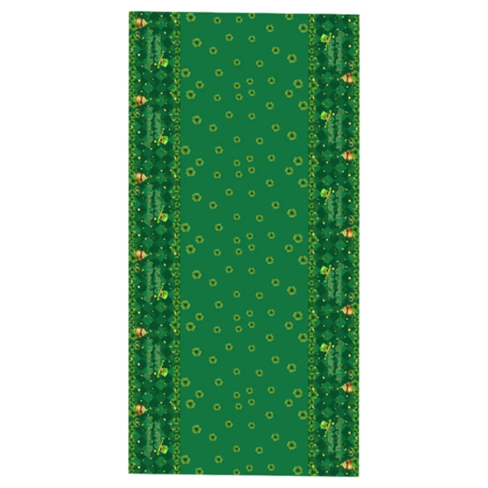 ST. Patrick's Day Tablecloth Buffalo Plaid 54 x 108 inch Disposable Table Cloth for Dinner Table Farmhouse Party Banquet Kitchen