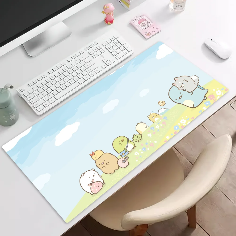 Sumikko Gurashi Cartoon Mousepad Pad Rubber Table Mat Extended Gaming Lock Edge Keyboard Mat