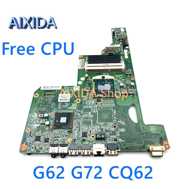 

AIXIDA 615849-001 605903-001 For HP G62 G72 CQ62 Laptop Motherboard HM55 UMA DDR3 Free CPU main board full tested