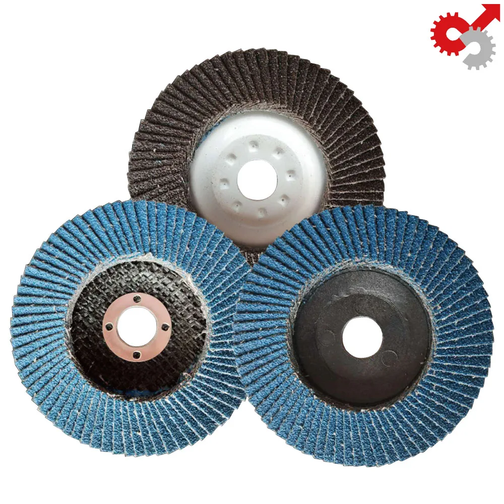 

80# Blue Louver Flap Discs Sanding Polishing Sheet Metal Grinding Wheel Blade Impeller 100mm 4 Inch Sandpaper Angle Grinder Tool