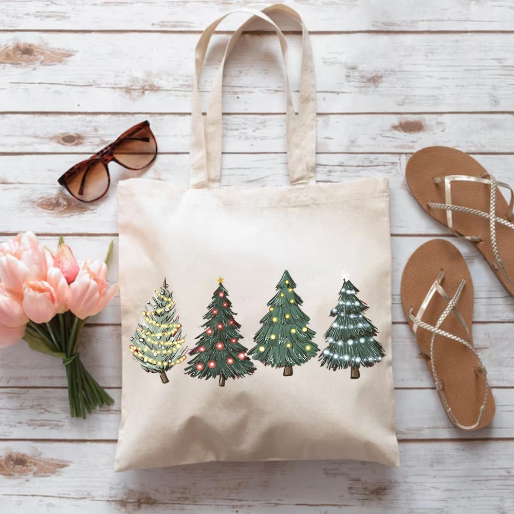 Árvore verde natal das mulheres bolsas árvore de natal bolsa feminina férias inverno bolsa feminina cor de natal sacola feminina