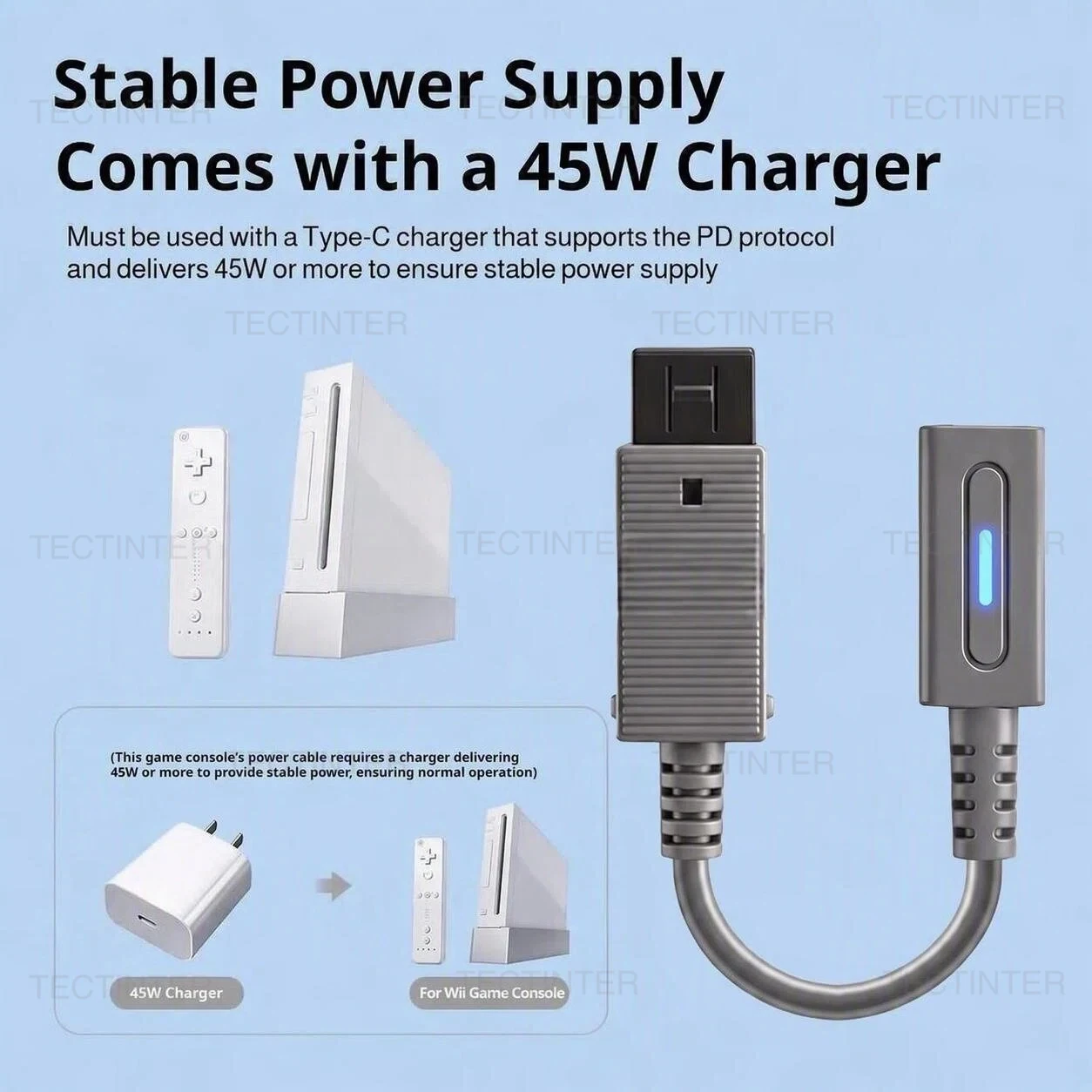45W Type C PD Charging Cable f - Gaming Console Type recension och pris